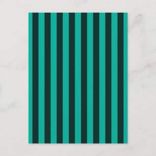 Carte Postale Décor à bandes verticales turquoise