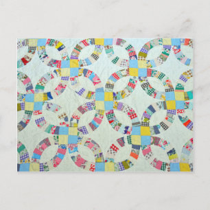 Carte Postale Décor coloré à patchwork