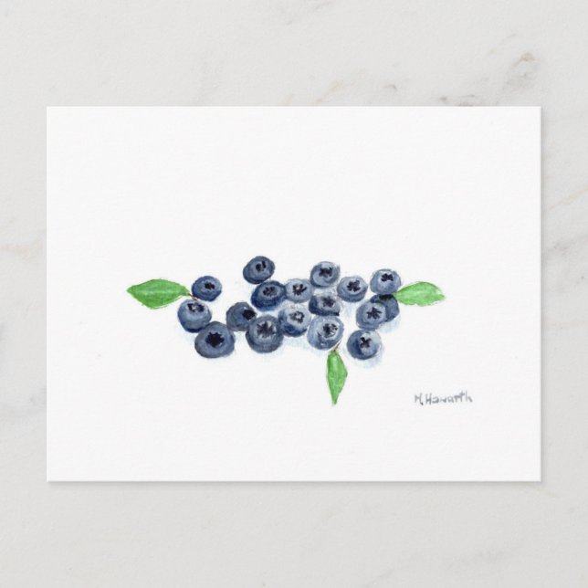 Carte Postale Décor de cuisine aux fruits bleutés (Devant)