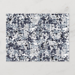 Carte Postale Décor de style urbain Camouflage numérique