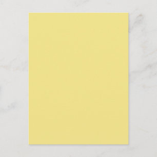 Carte Postale Décor jaune pastel doux prêt à customiser