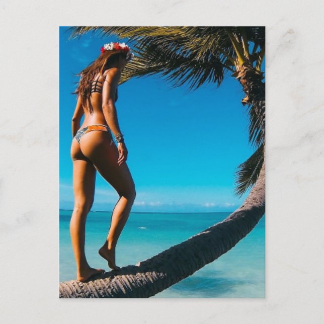 Carte Postale Décor tropical (Devant)