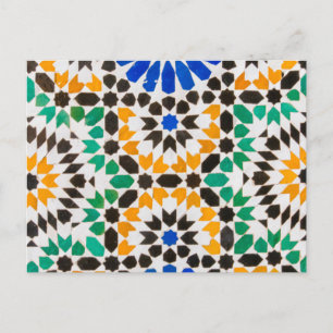 Carte Postale Décoration de carreaux au Palais Bahia