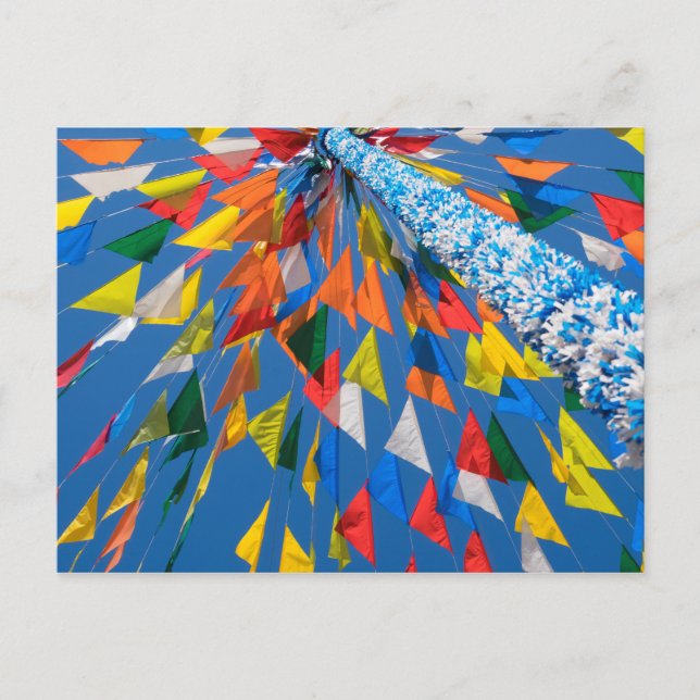 Carte Postale Décoration de drapeau triangulaire (Devant)
