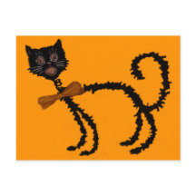 Décoration de Halloween Chat Noir Élastique