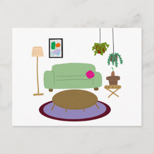 Carte Postale Décoration de maison pour amateur de plantes de sa