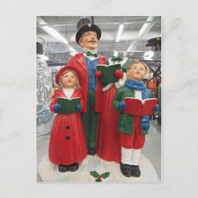 Carte Postale Décoration de Noël Caroler (Devant)