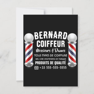 Carte Postale Décoration de salon de coiffure