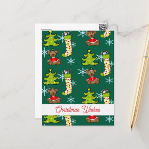 Carte Postale décorations de Noël joyeuses