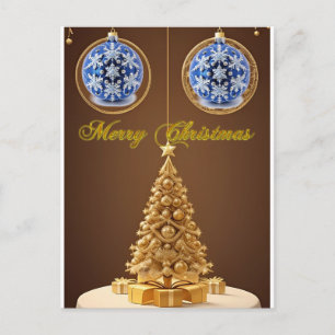 Carte Postale 🎁 Décorations élégantes pour sapin de Noël festiv