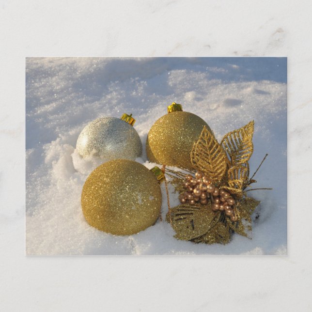 Carte postale Décorations Noël (Devant)