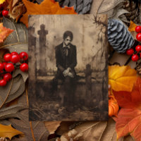 Découpage photo Vampire vintage