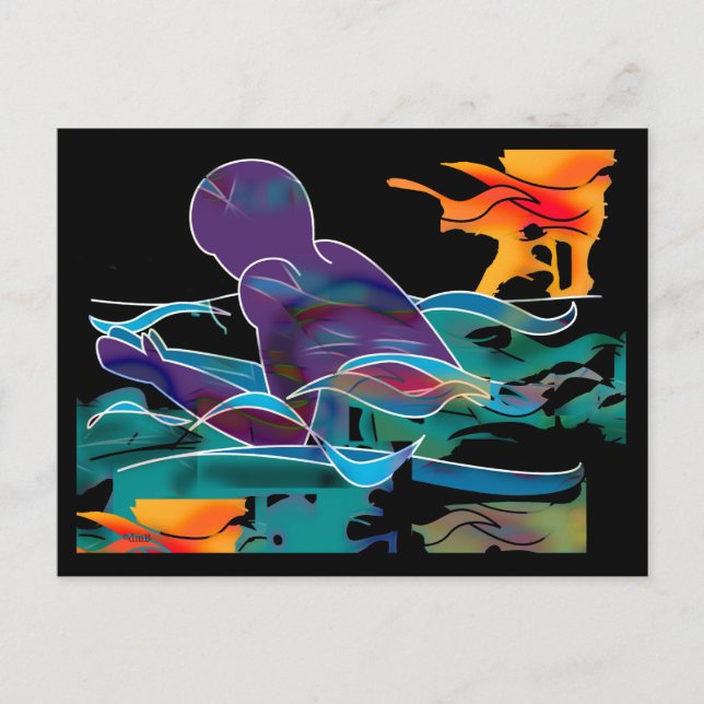 Carte Postale Découpe de trait (Devant)