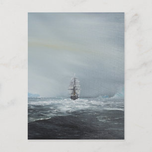 Carte Postale Découverte Capitaine Scott Et Équipage