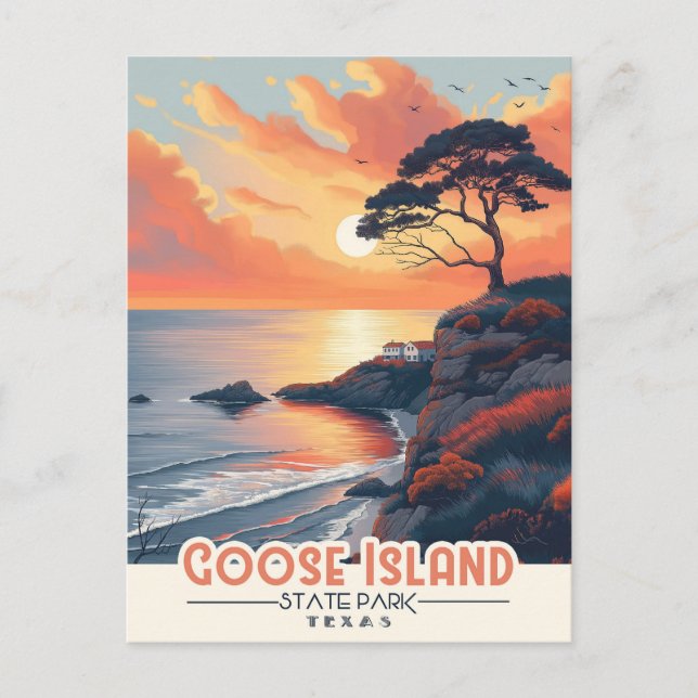 Carte Postale Découvrez la beauté côtière : Goose Island (Devant)