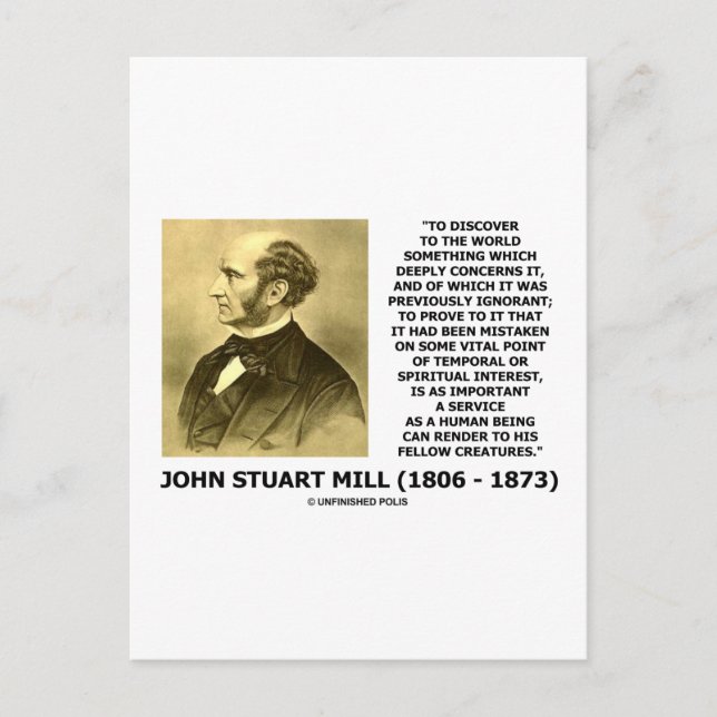 Carte Postale Découvrez La Citation Des Êtres Humains Du Service (Devant)