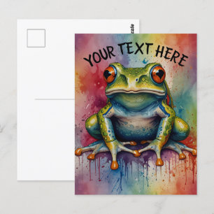 Carte Postale Découvrez la grenouille belle captivante