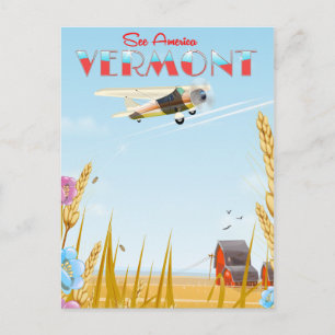Carte Postale "Découvrez l'Amérique" Affiche de voyage Vermont R