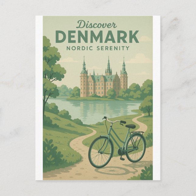 Carte Postale Découvrez le Danemark - Sérénité nordique (Devant)