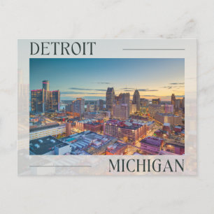 Carte Postale Découvrez l'esprit vibrant de Détroit, Michigan