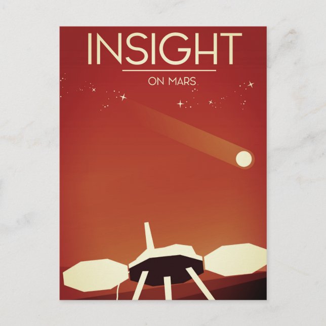 Carte Postale Découvrez Mars Lander Space Art (Devant)