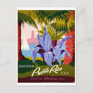 Carte Postale Découvrez Travel, Porto Rico History