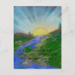 Carte postale d'écriture inspirante