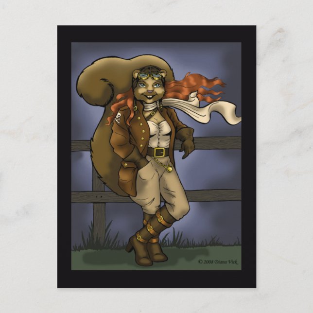 Carte postale d'écureuil volant (Devant)