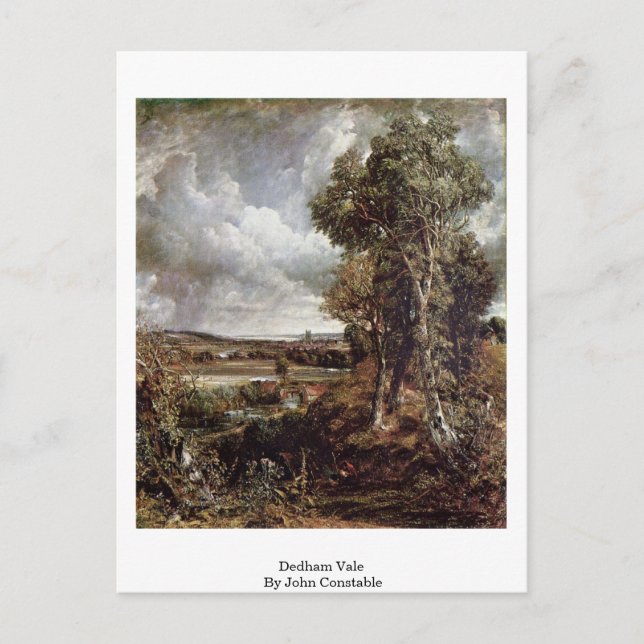 Carte Postale Dedham Vale Par John Constable (Devant)