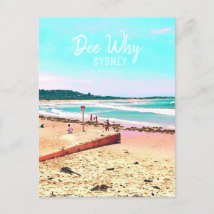 Carte Postale Dee Why Sydney Plages du Nord voyage rétro