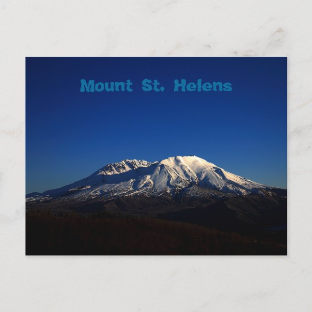Carte postale Deep Blue Sky Mount Saint Helens (Devant)