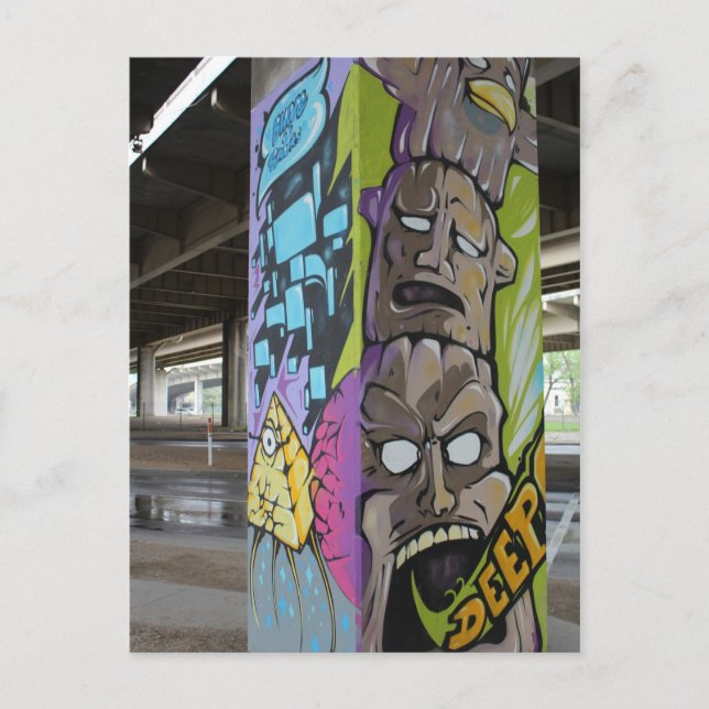 Carte Postale Deep Ellum Graffiti Art # 53 (Devant)