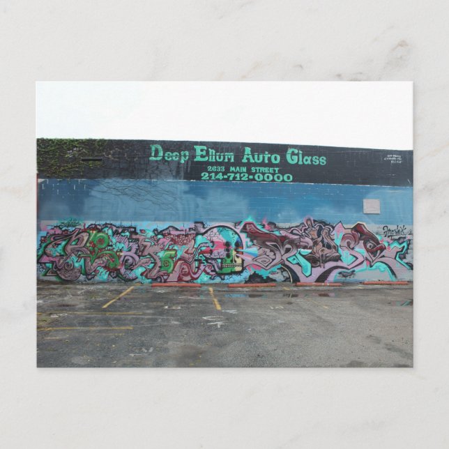 Carte Postale Deep Ellum Graffiti Artwork # 17 (Devant)