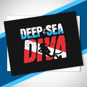 Carte Postale Deep Sea Diving