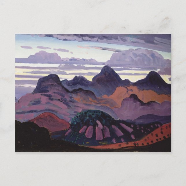 Carte Postale Deep Twilight, Pyrénées, vers 1912-13 (huile sur p (Devant)