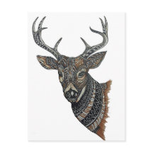 Deer Buck avec Intricate Design