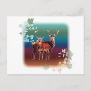 Carte Postale Deer Duo