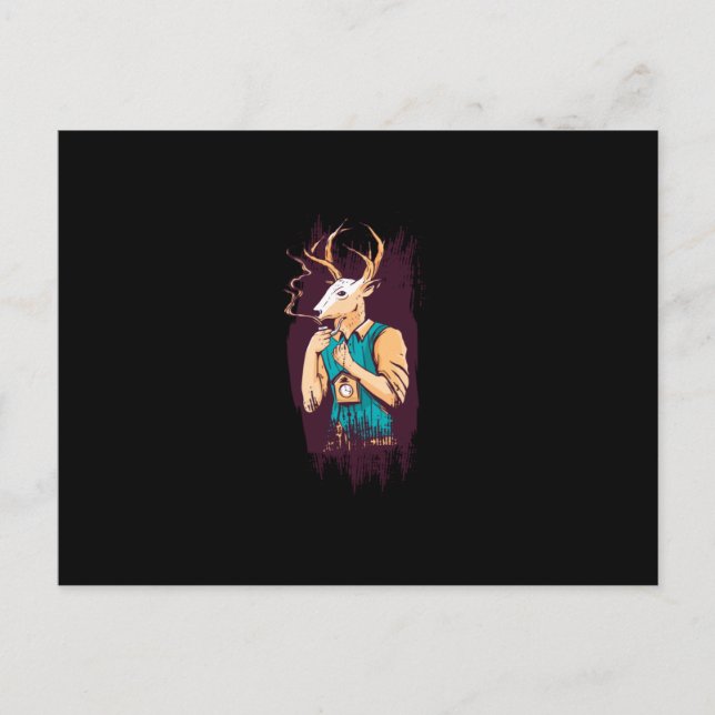 Carte Postale Deer Man (Devant)