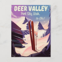 Deer Valley, Park City, Utah, affiche de voyage de