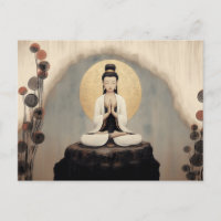 Déesse bouddhiste Quan Yin Art minimaliste