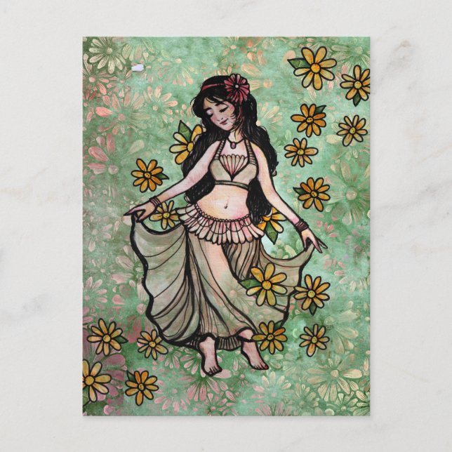 Carte Postale Déesse Danseuse du Ventre                          (Devant)