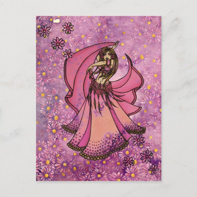 Carte Postale Déesse Danseuse du Ventre                          (Devant)