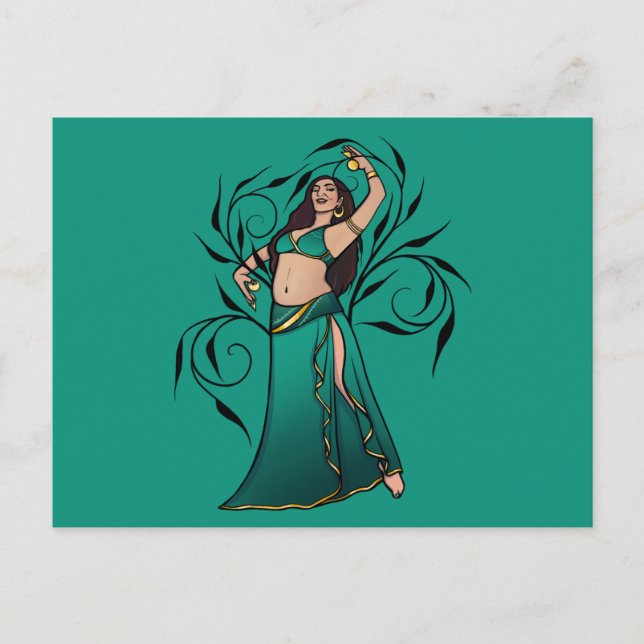 Carte Postale Déesse danseuse du ventre de Sivoney (Devant)