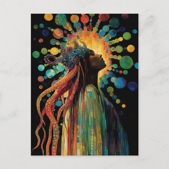 Carte Postale Déesse de la mer (Devant)