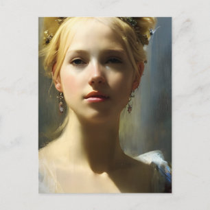 Carte Postale Déesse de la Renaissance blonde