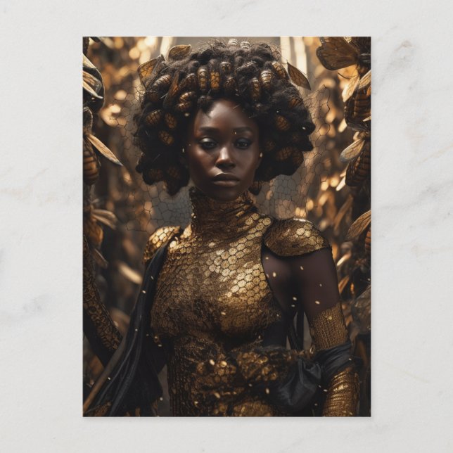 Carte Postale Déesse des abeilles miel (Devant)