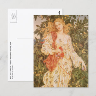 Carte Postale Déesse des fleurs, Flora de Morgan