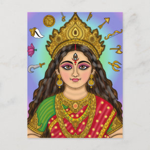 Carte Postale Déesse Durga