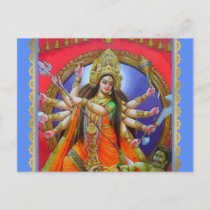 Carte Postale Déesse guerrière Durga Shakti