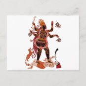 Carte Postale Deesse Kali Zazzle Fr